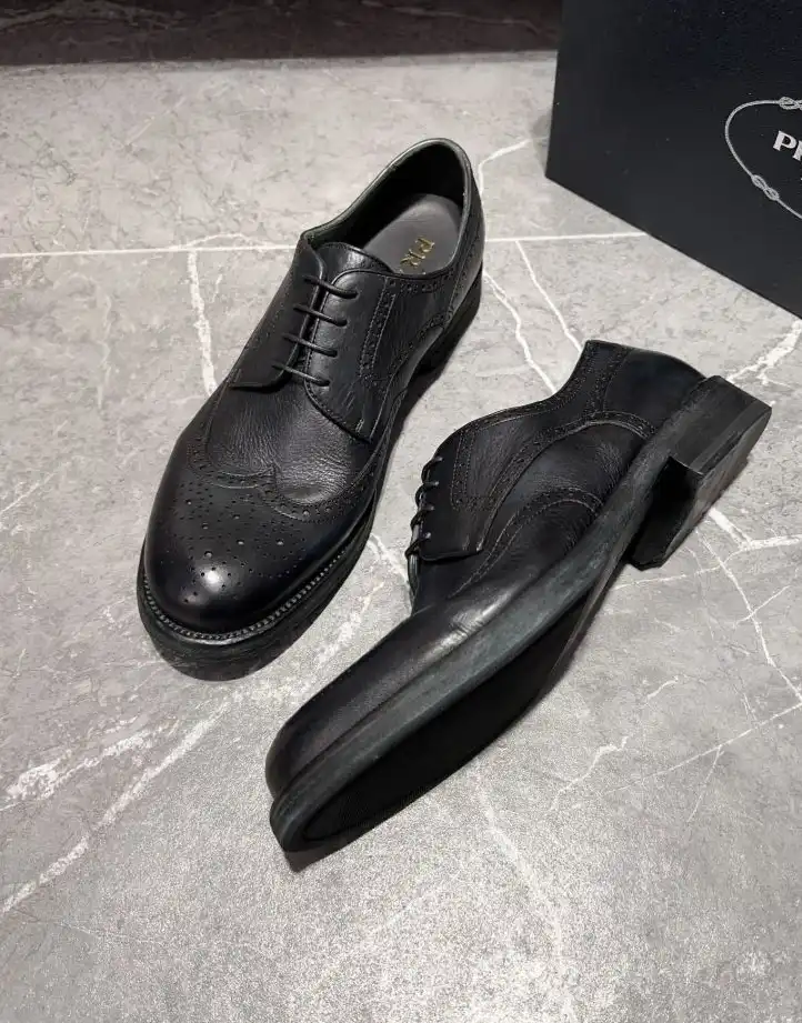 hype Prada Leather Shoes