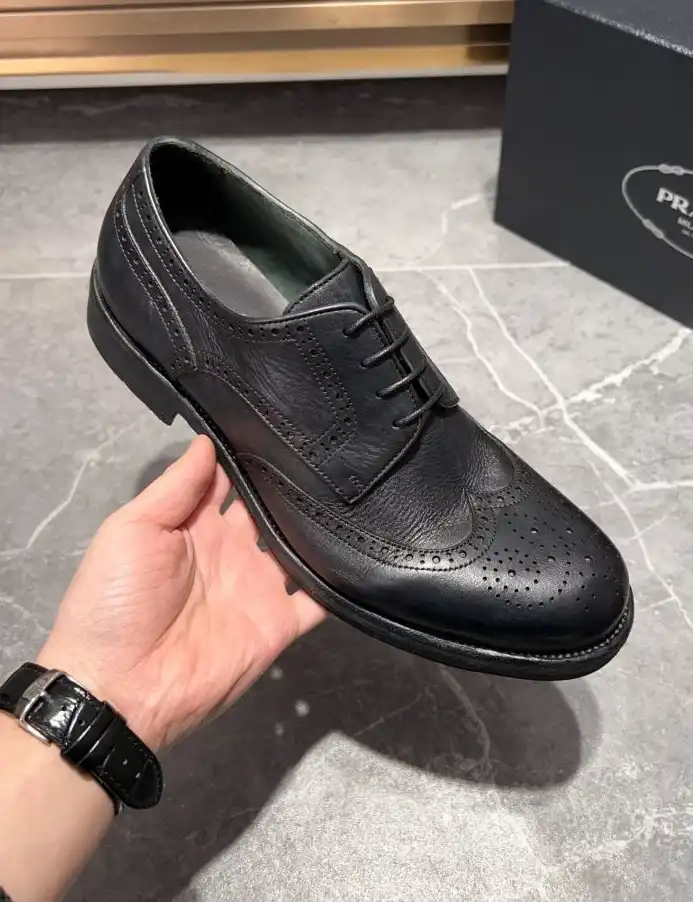 hype Prada Leather Shoes