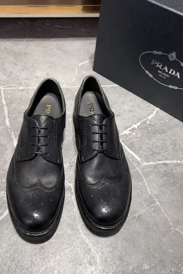 hype Prada Leather Shoes