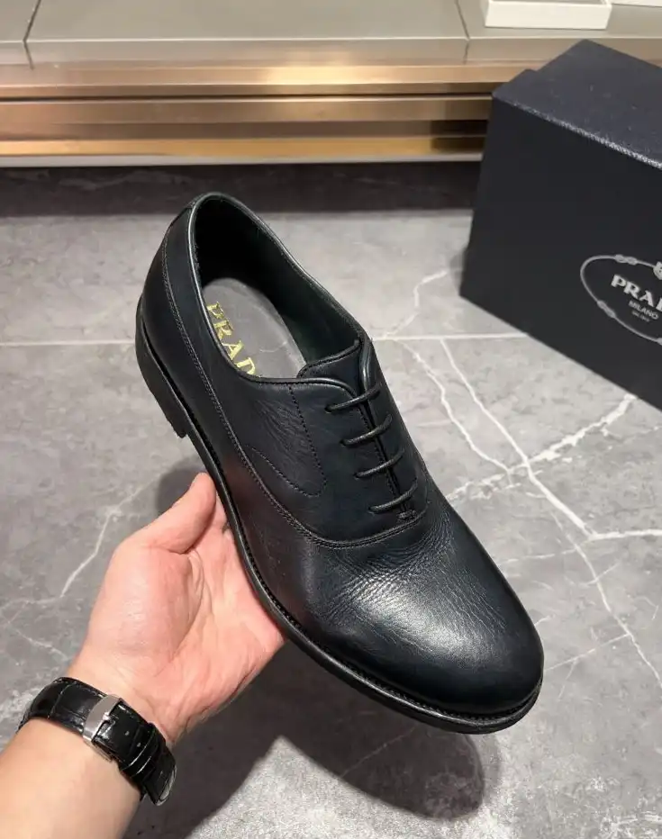 hype Prada Leather Shoes