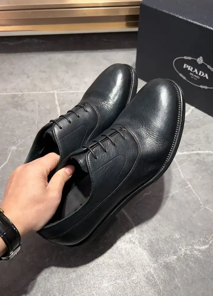 hype Prada Leather Shoes