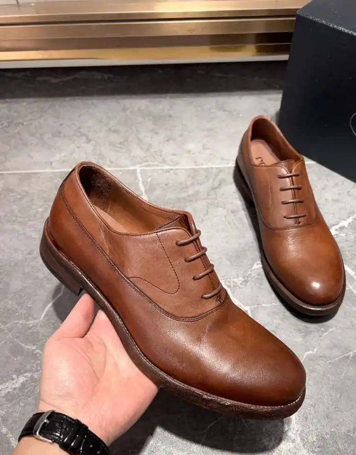 hype Prada Leather Shoes