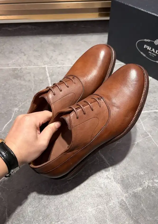 hype Prada Leather Shoes