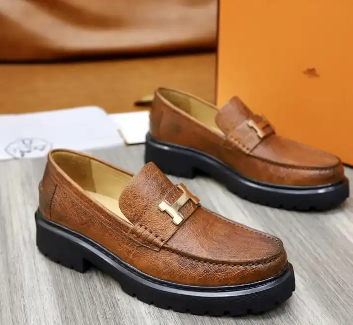 hype Hermes Leather Shoes