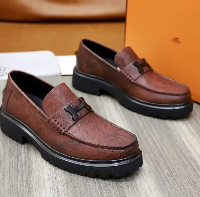 hype Hermes Leather Shoes