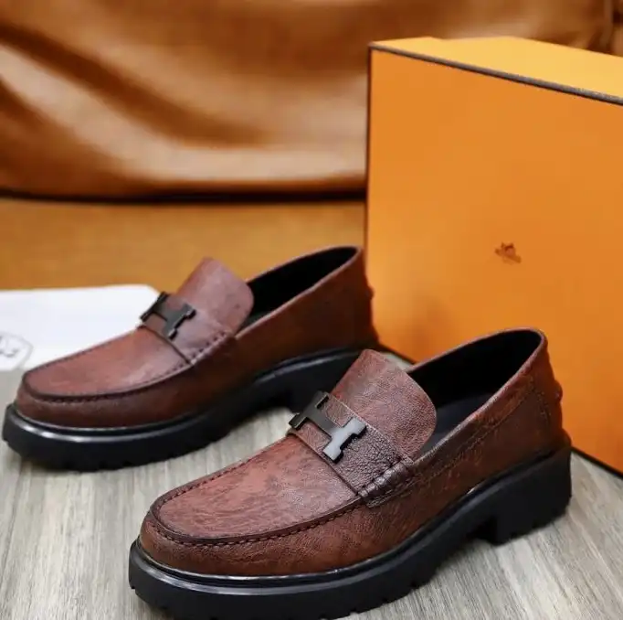 hype Hermes Leather Shoes