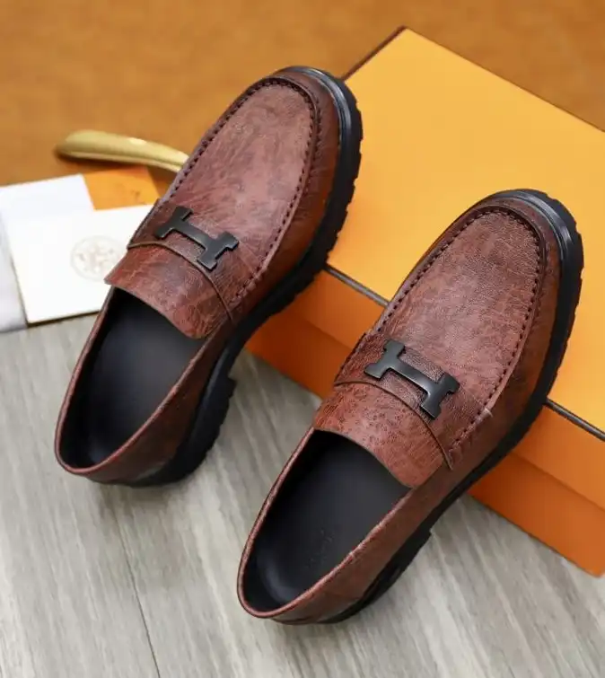 hype Hermes Leather Shoes