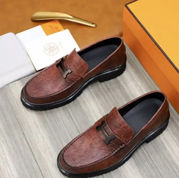 hype Hermes Leather Shoes