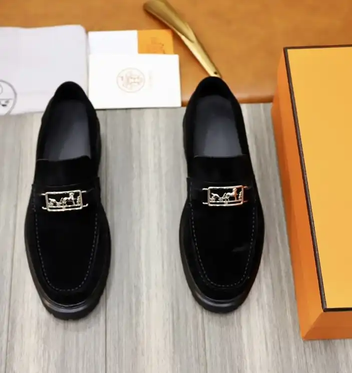 hype Hermes Leather Shoes