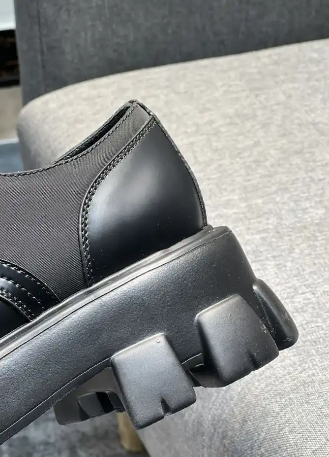 hype Prada Leather Shoes