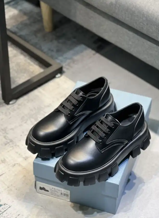 hype Prada Leather Shoes