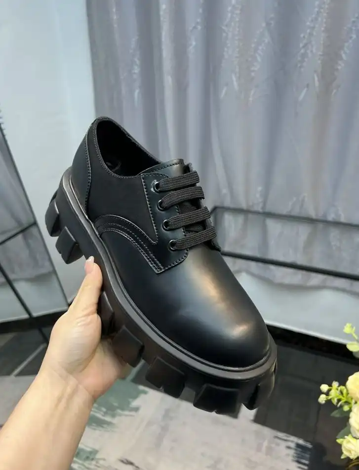 hype Prada Leather Shoes