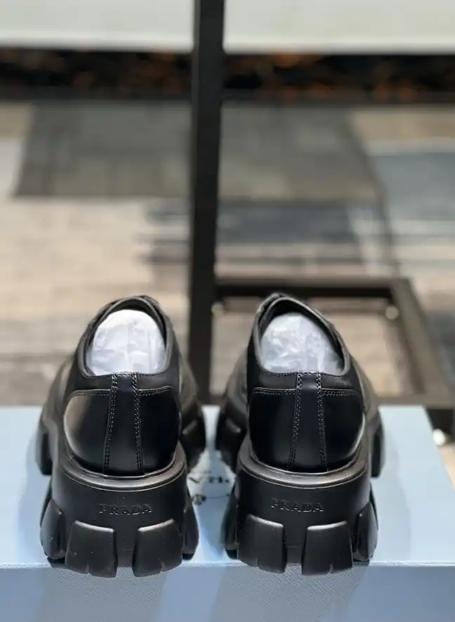 hype Prada Leather Shoes