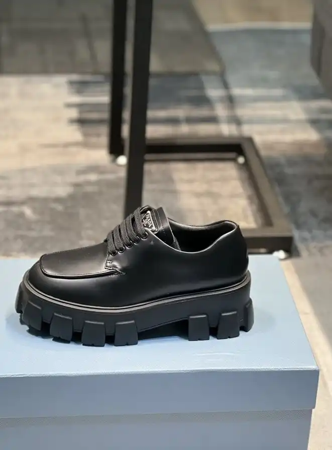 hype Prada Leather Shoes