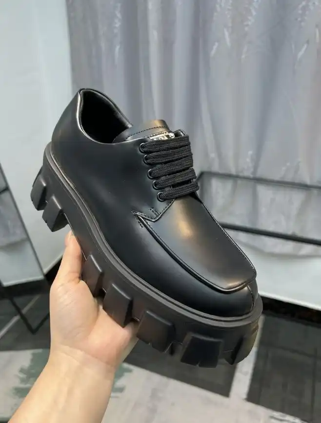 hype Prada Leather Shoes