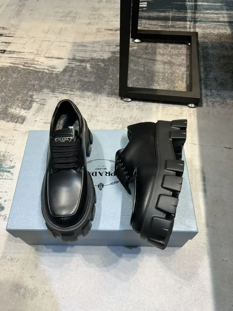 hype Prada Leather Shoes