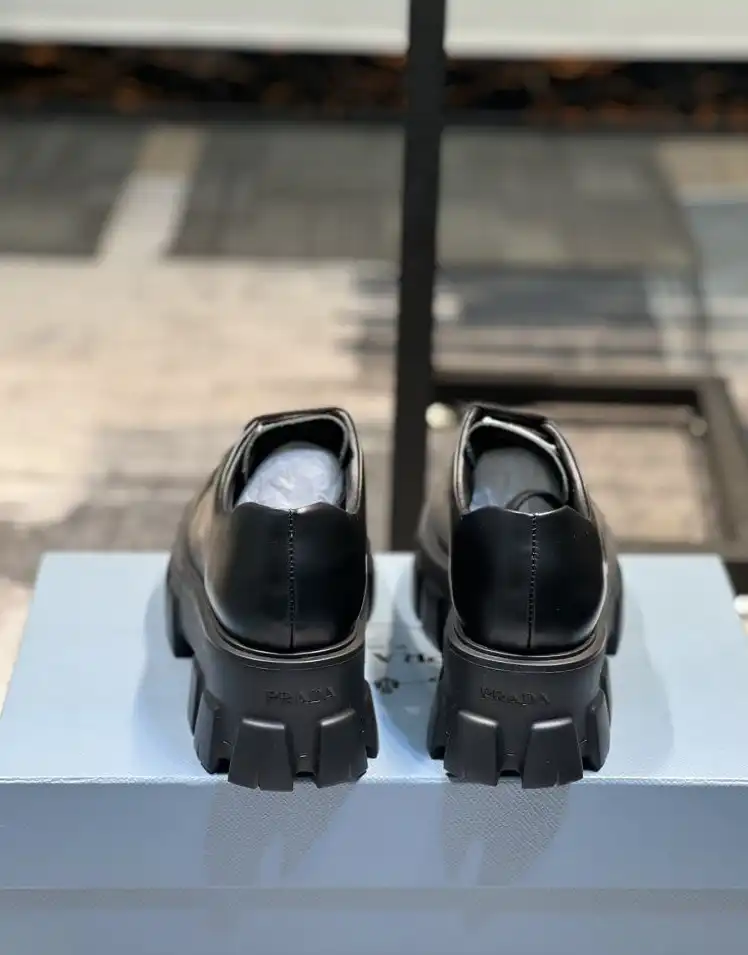 hype Prada Leather Shoes