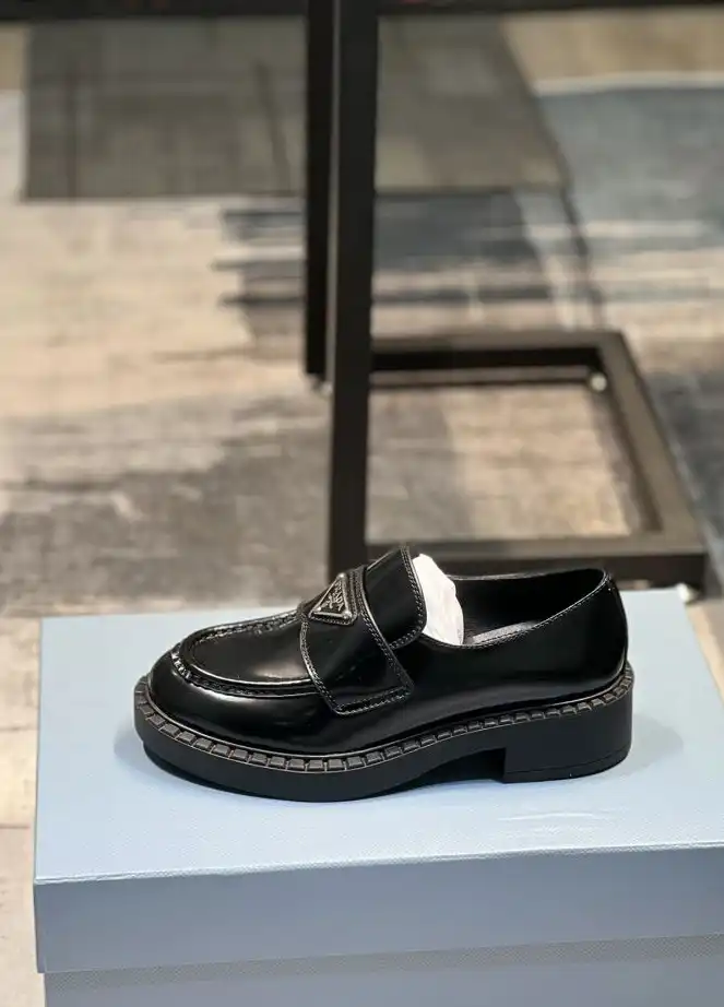 hype Prada Leather Shoes