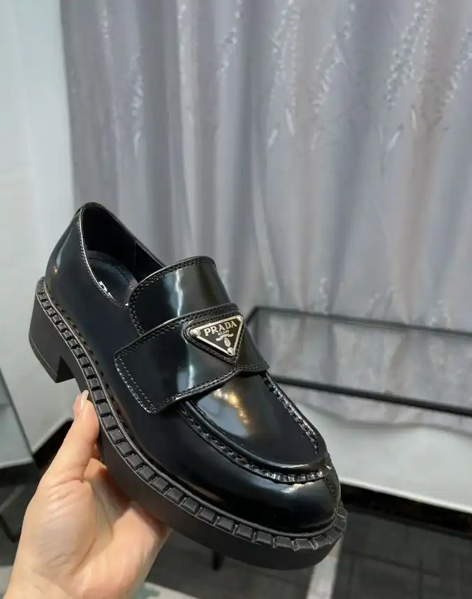 hype Prada Leather Shoes