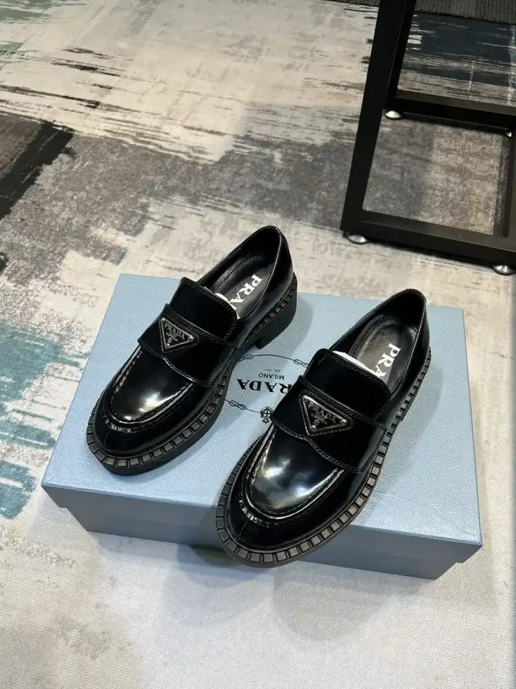 hype Prada Leather Shoes