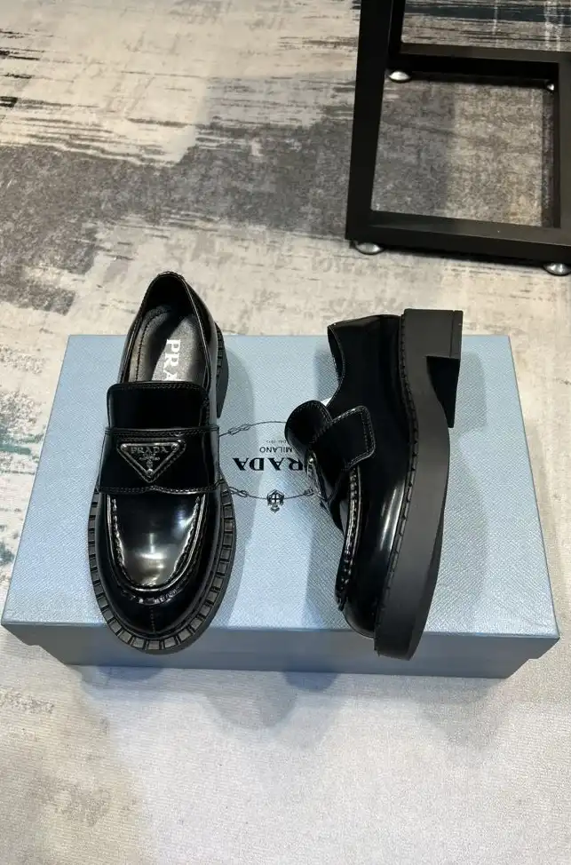 hype Prada Leather Shoes