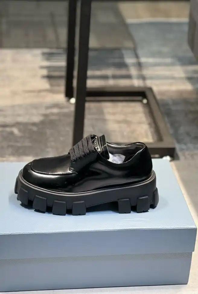 hype Prada Leather Shoes