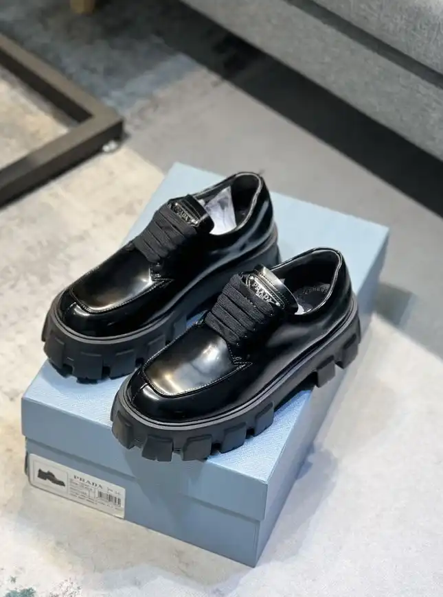 hype Prada Leather Shoes