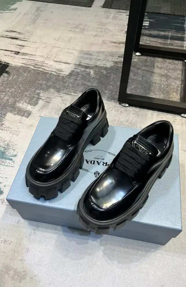 hype Prada Leather Shoes