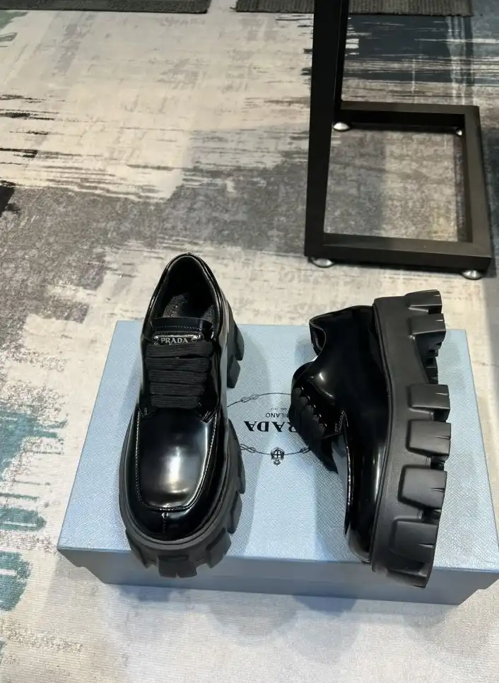 hype Prada Leather Shoes