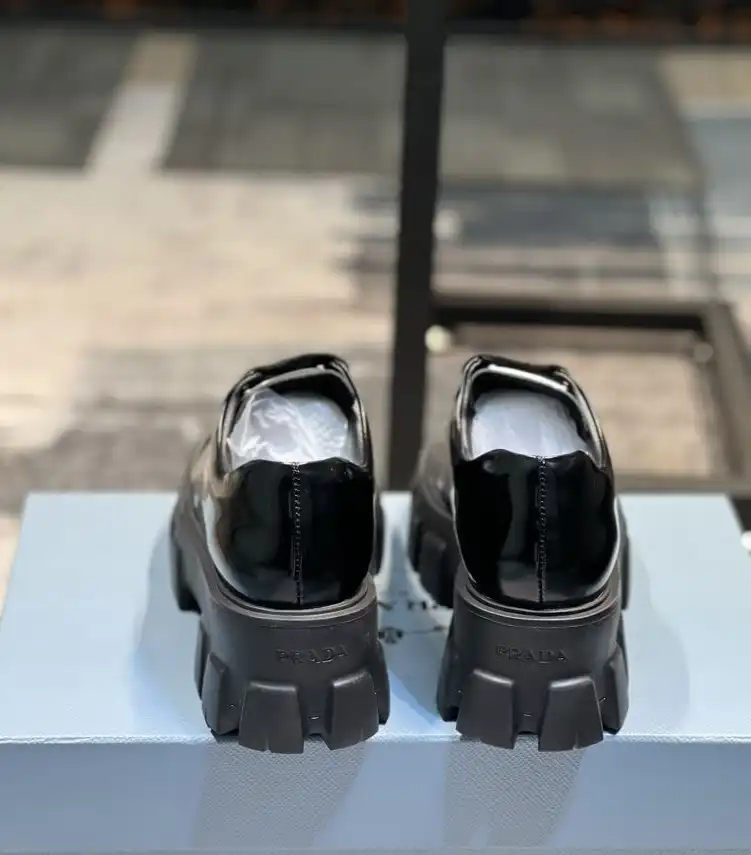 hype Prada Leather Shoes