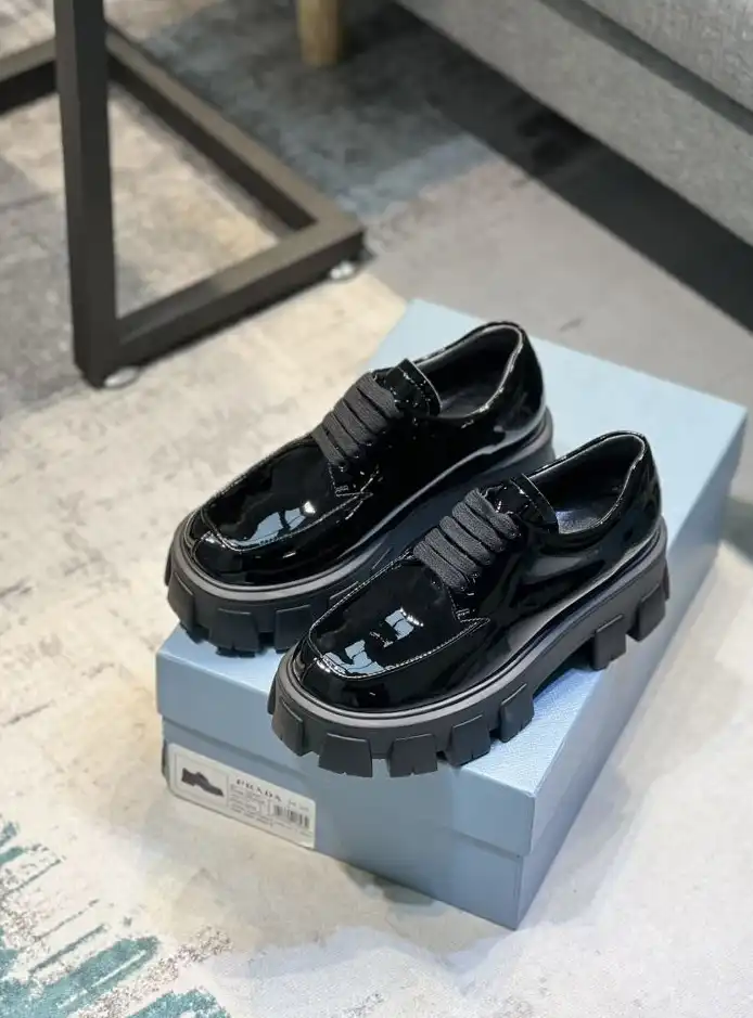 hype Prada Leather Shoes