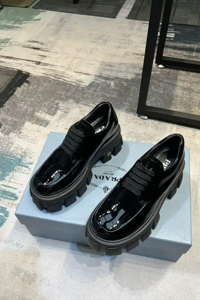 hype Prada Leather Shoes