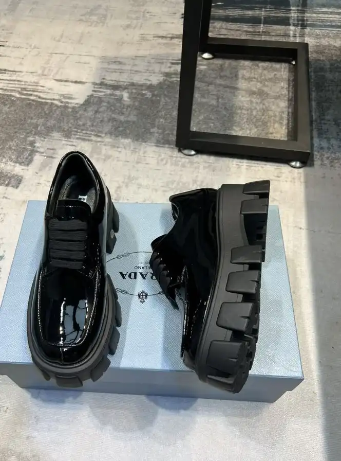 hype Prada Leather Shoes