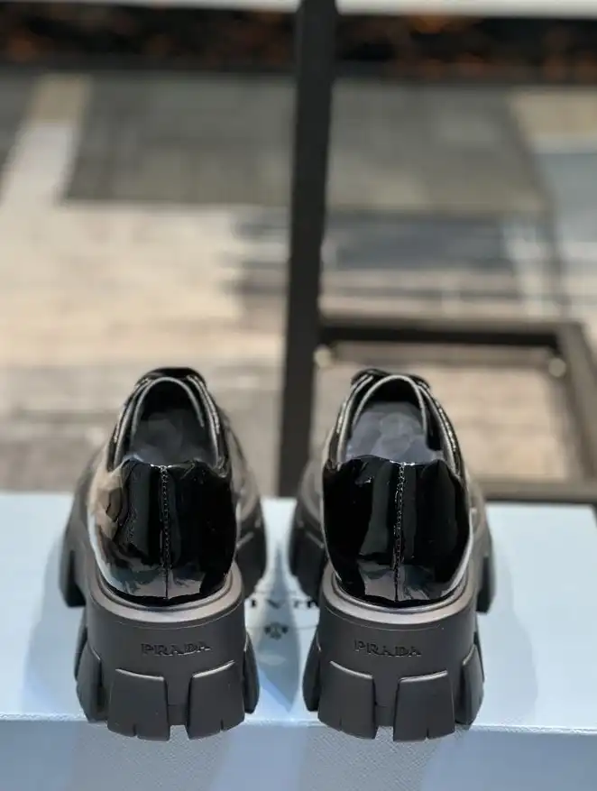 hype Prada Leather Shoes