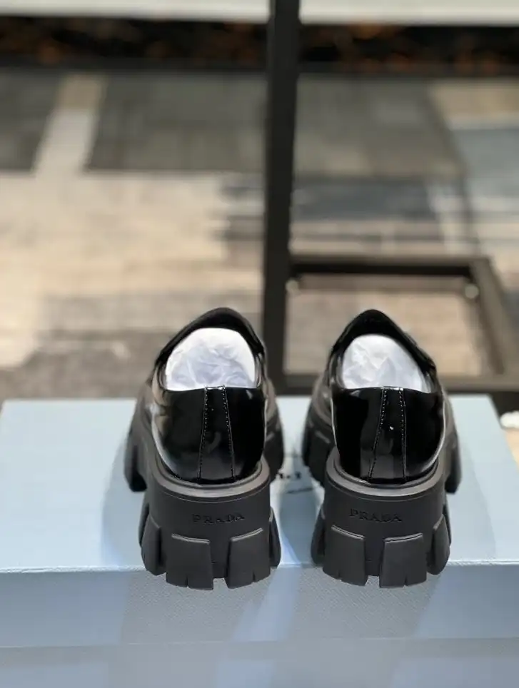 hype Prada Leather Shoes