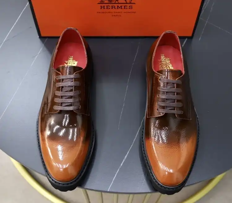 hype Hermes Leather Shoes