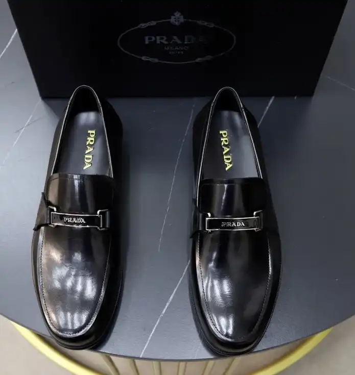 hype Prada Leather Shoes