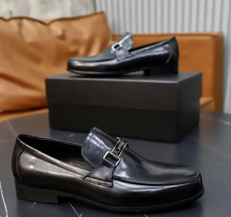 hype Prada Leather Shoes