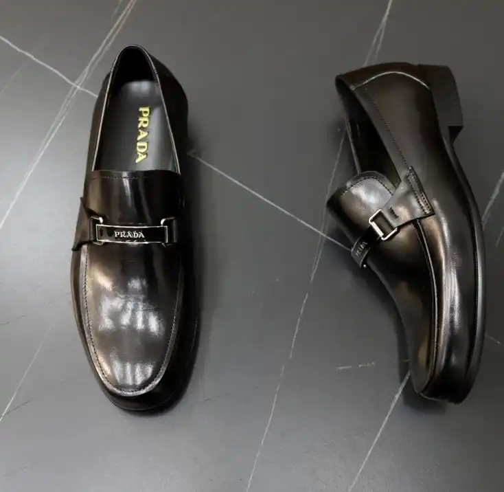 hype Prada Leather Shoes