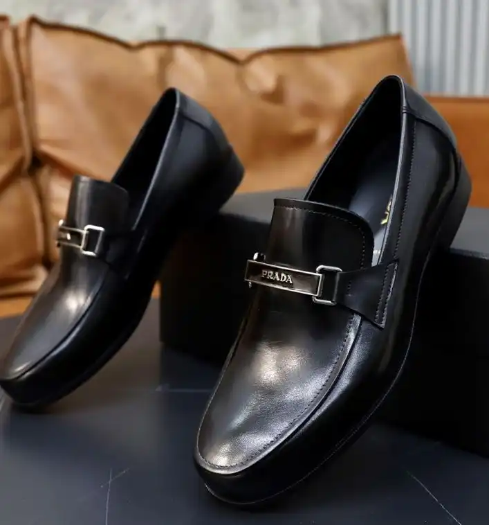 hype Prada Leather Shoes