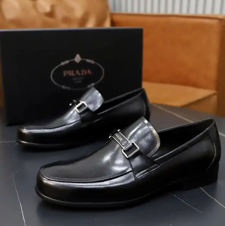 hype Prada Leather Shoes