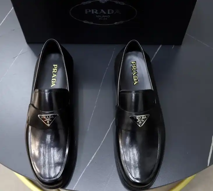 hype Prada Leather Shoes