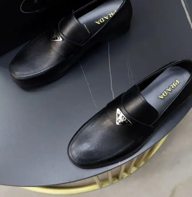 hype Prada Leather Shoes