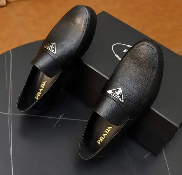 hype Prada Leather Shoes