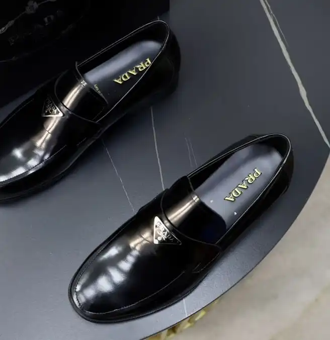 hype Prada Leather Shoes