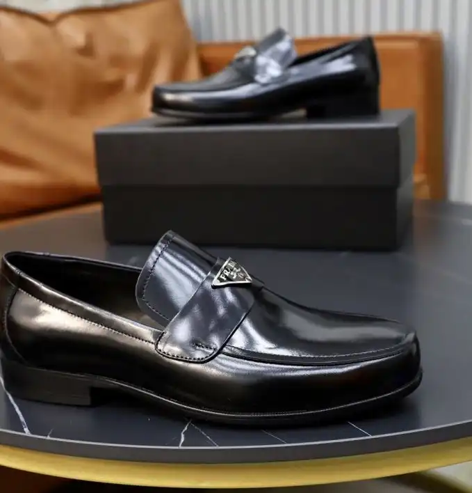 hype Prada Leather Shoes