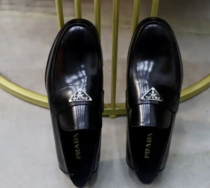 hype Prada Leather Shoes