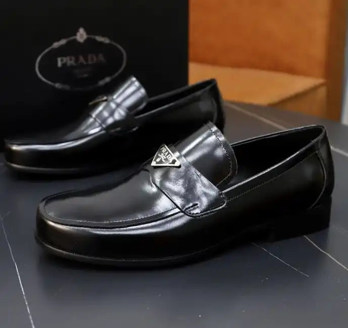 hype Prada Leather Shoes