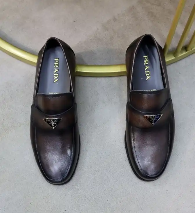 hype Prada Leather Shoes