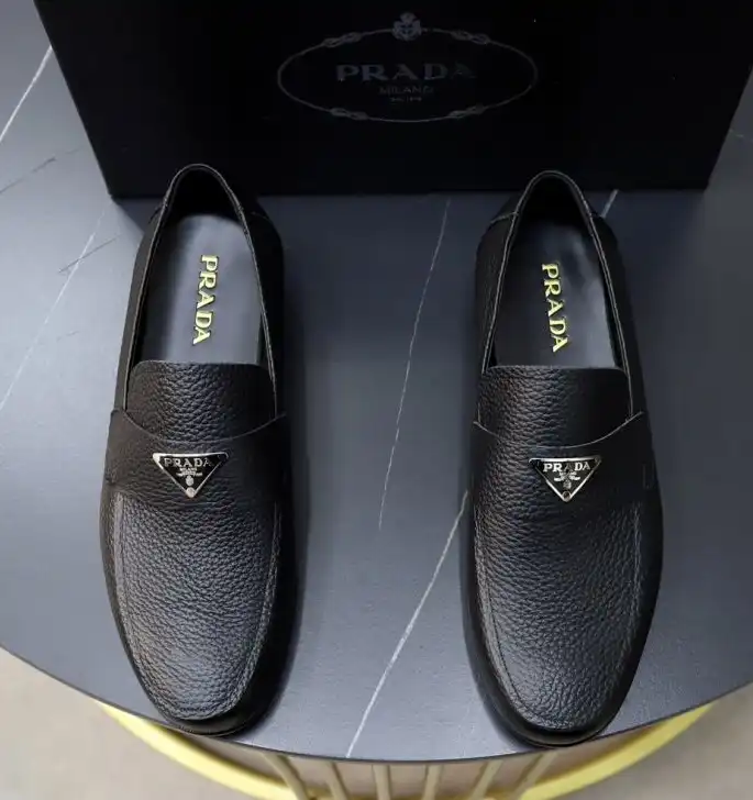 hype Prada Leather Shoes